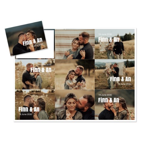 Magnet photo souple Rectangle  (lot de 9)