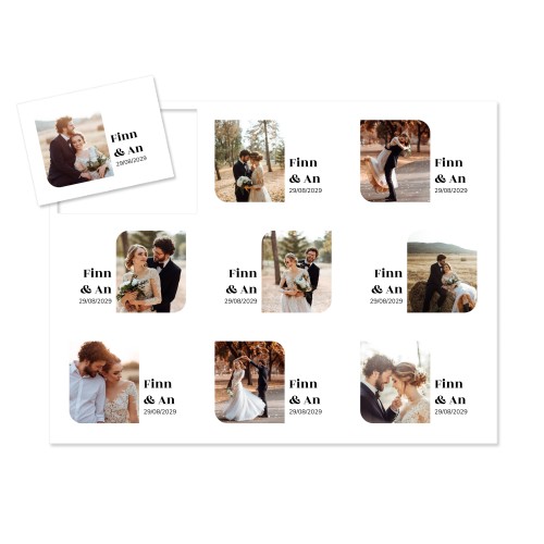 Flexibele fotomagneten rechthoekig (set van 9) Flexibele fotomagneten rechthoekig (set van 9)