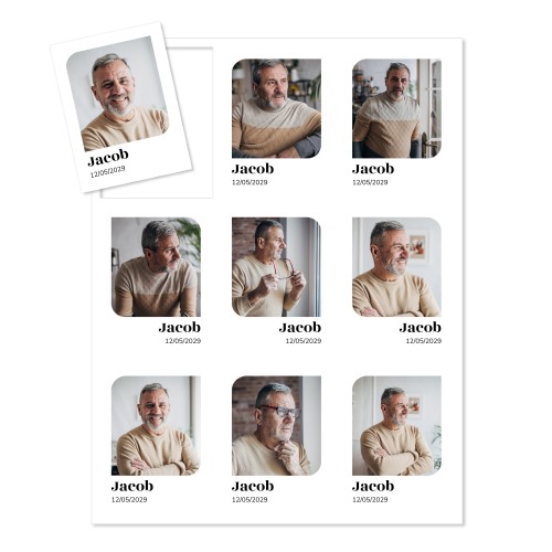 Magnet photo souple Rectangle  (lot de 9)