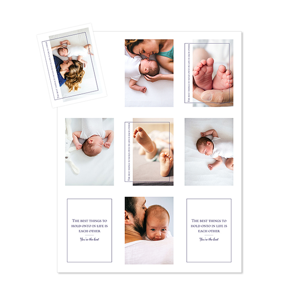 Magnet photo souple Rectangle  (lot de 9)