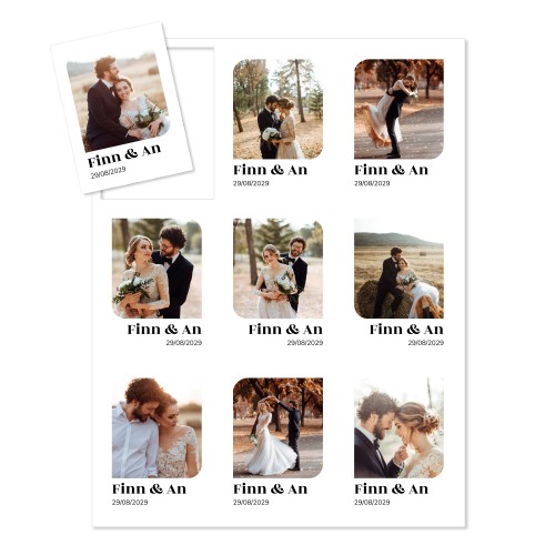 Magnet photo souple Rectangle  (lot de 9)