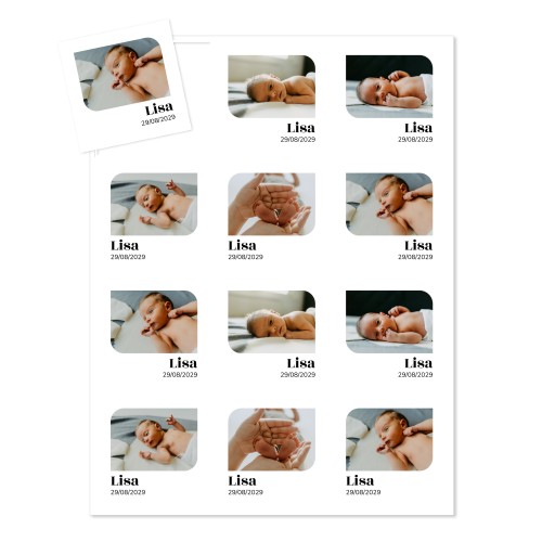 Magnetsheet Square - set of 12 Magnetsheet Square - set of 12