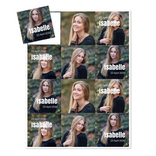 Foto-Magnetsticker Quadratisch - 12 Stk.
