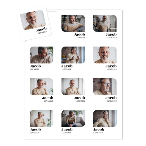 Magnetsheet Square - set of 12