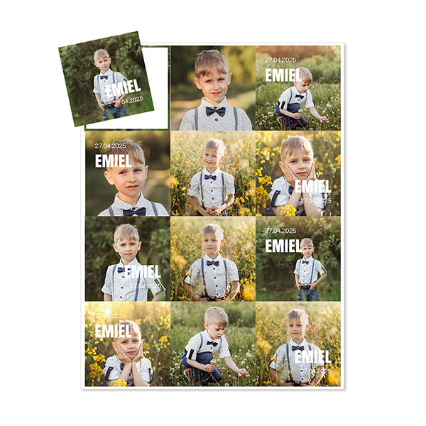 Magnet photo souple Carré (lot de 12)