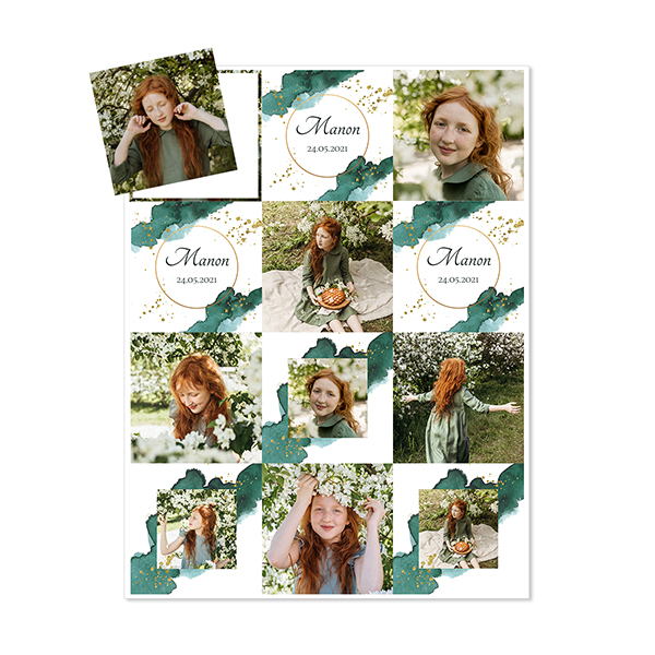 Flexibele fotomagneten Vierkant (set van 12) Flexibele fotomagneten Vierkant (set van 12)