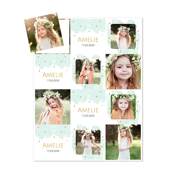 Flexibele fotomagneten Vierkant (set van 12)