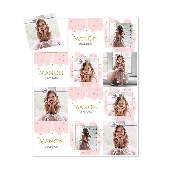 Fotomagneter Kvadratisk - 12 st