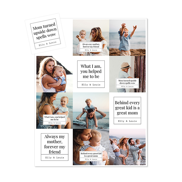 Foto-Magnetsticker Quadratisch - 12 Stk.