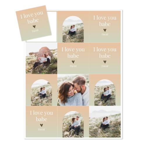 Magnet photo souple Carré (lot de 12)