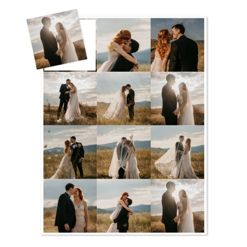 Foto-Magnetsticker Quadratisch - 12 Stk.