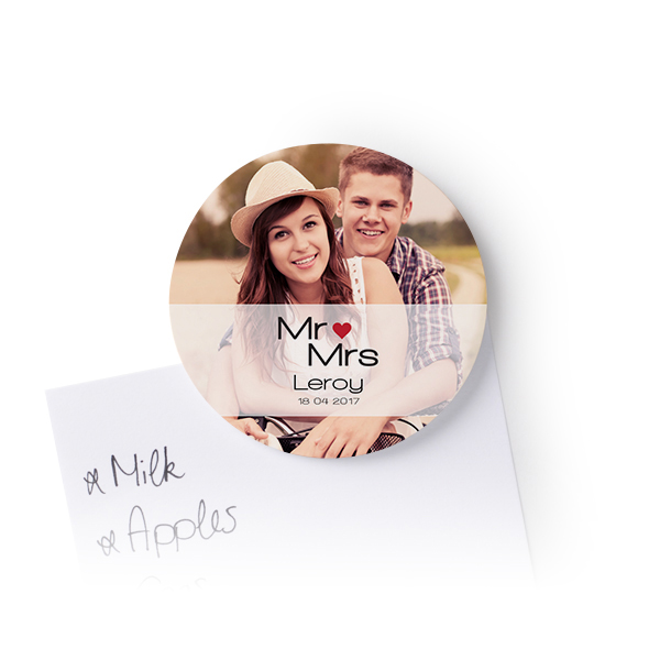 Foto-Magnet rund - 4 Stk.