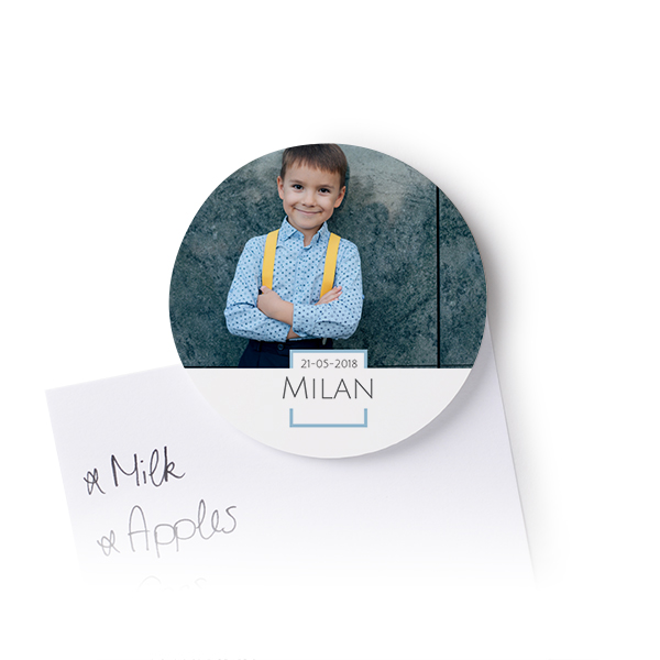 Magnets photo ronds (lot de 4)