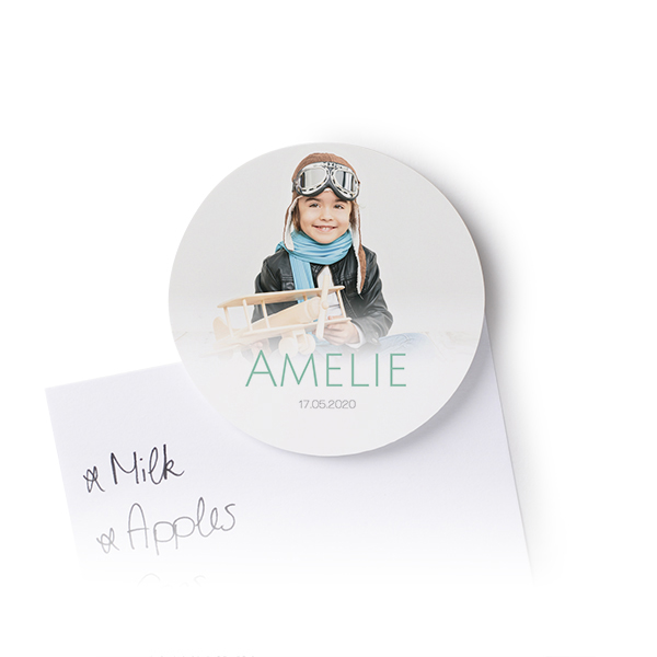 Round Fridge Magnets - set of 4