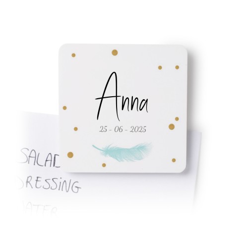 Firkantede Køleskabsmagnet - 4 stk