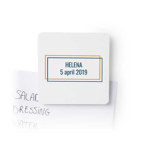 Kvadratiska Kylskåpsmagneter - 4 st