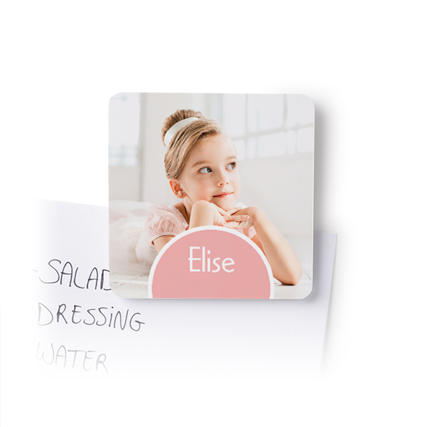 Kjøleskapsmagneter firkantet - 4 stk