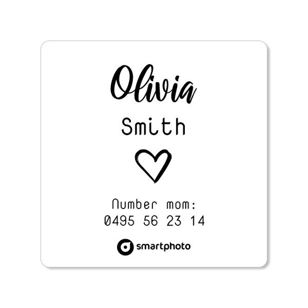 Set with name labels - set of 96 Set with name labels - set of 96