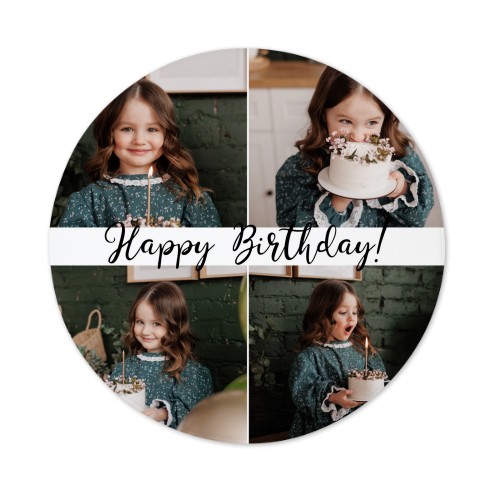 Runde Bodenmatte mit Foto personalisiert Runde Bodenmatte mit Foto personalisiert