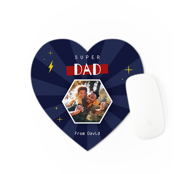 Mousepad in Herzform mit eigenem Foto