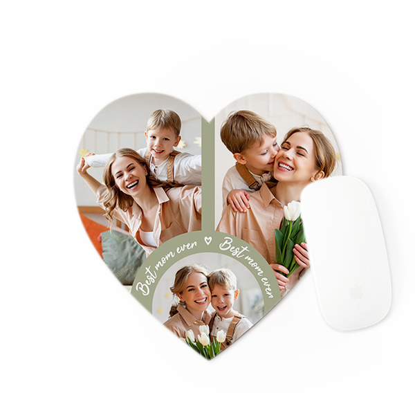 Mousepad in Herzform mit eigenem Foto