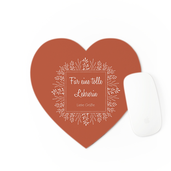 Mousepad in Herzform mit eigenem Foto