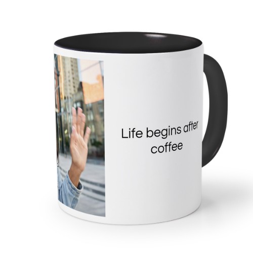 Mugg med fÀrg Svart Mugg med fÀrg Svart
