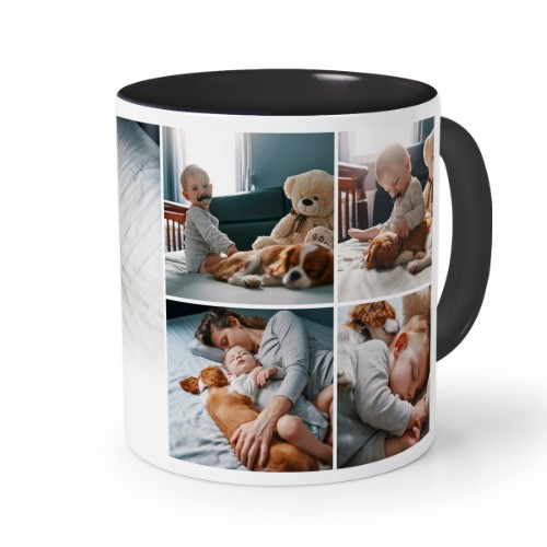 Värillinen muki Musta