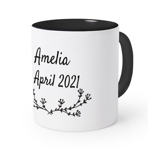 Coloured Mug Black