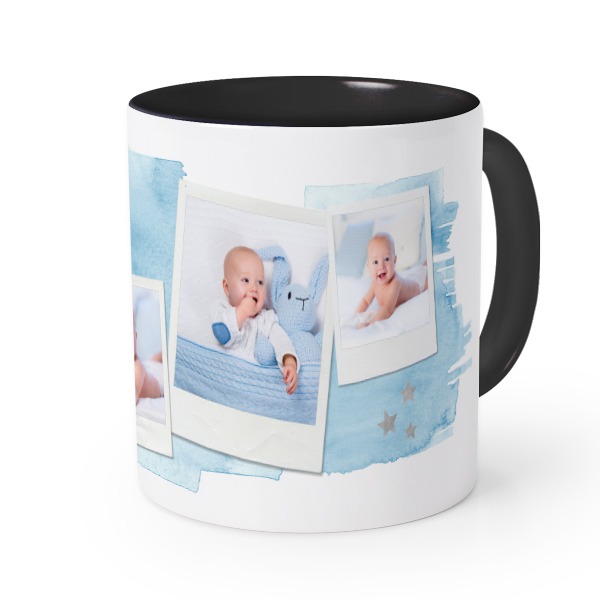 Mugg med färg Svart