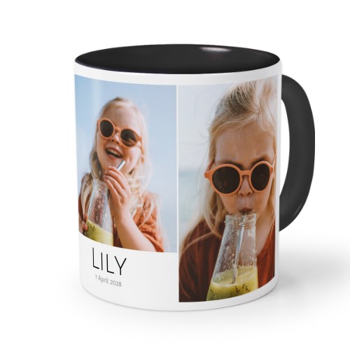 Mugg med färg Svart
