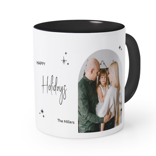 Mugg med färg Svart