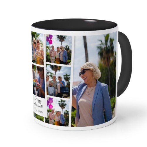 Mugg med färg Svart Mugg med färg Svart