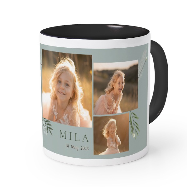 Farbige Tasse Schwarz