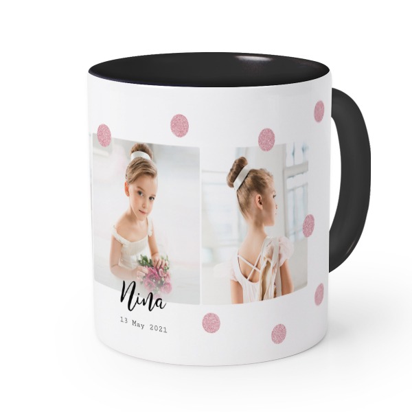 Farbige Tasse Schwarz