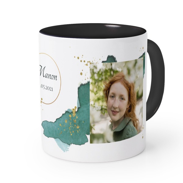 Farbige Tasse Schwarz