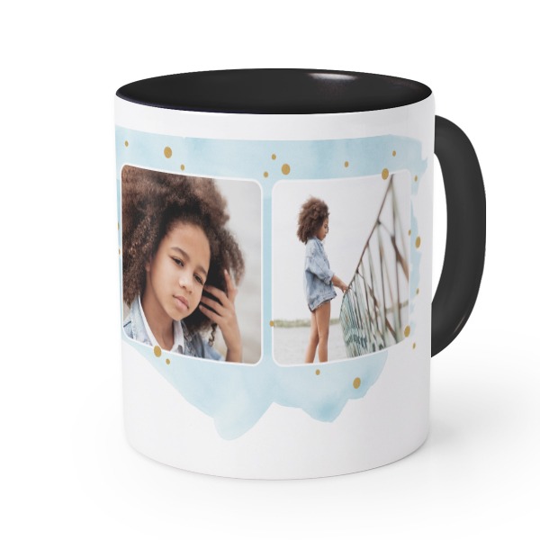 VĂ€rillinen muki Musta VĂ€rillinen muki Musta