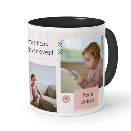 Mugg med färg Svart