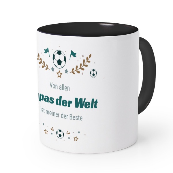 Farbige Tasse Schwarz