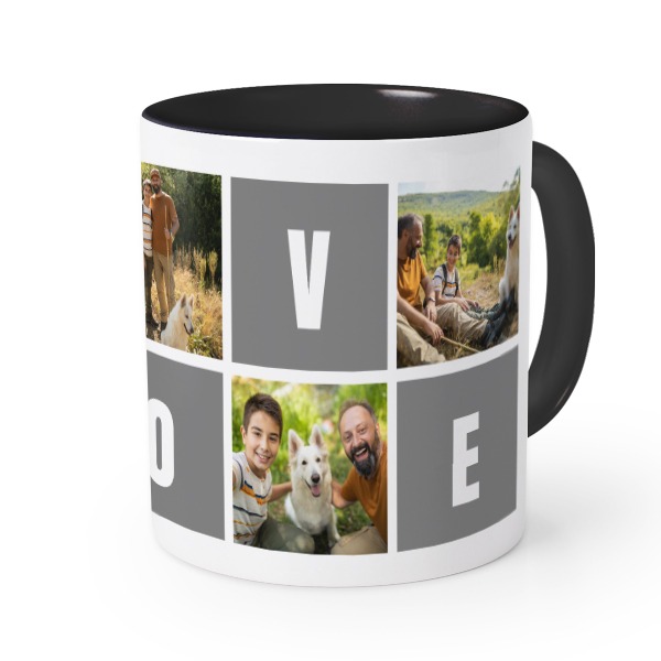 Farbige Tasse Schwarz