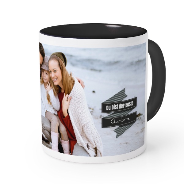 Farbige Tasse Schwarz