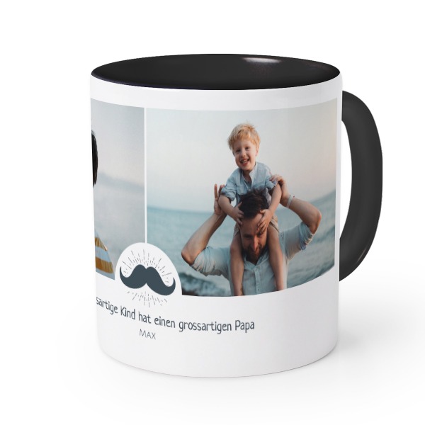 Farbige Tasse Schwarz