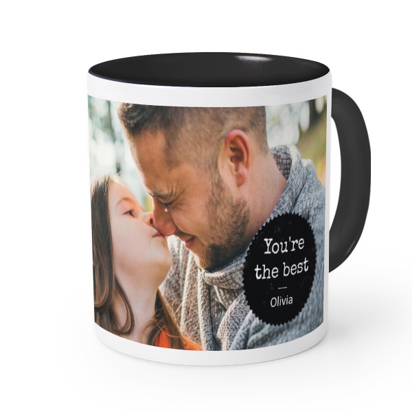 Farbige Tasse Schwarz
