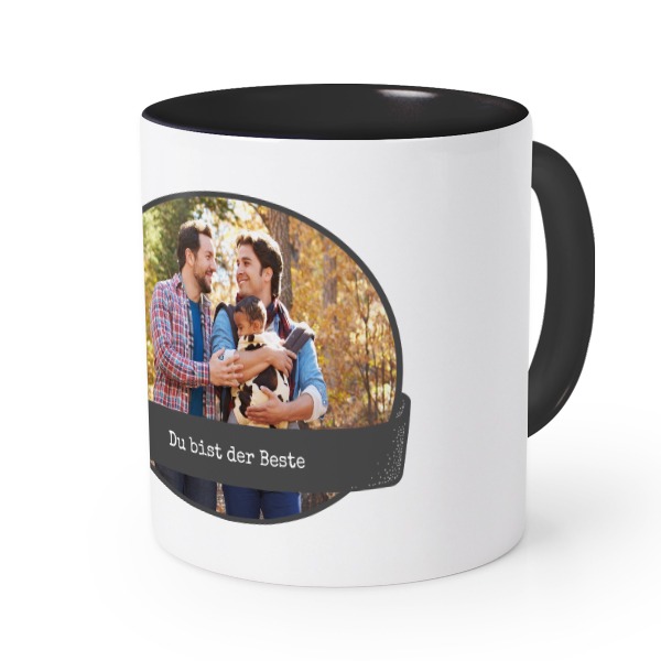 Farbige Tasse Schwarz