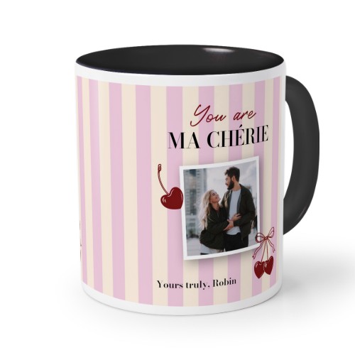 Gekleurde Mok Zwart Gekleurde Mok Zwart