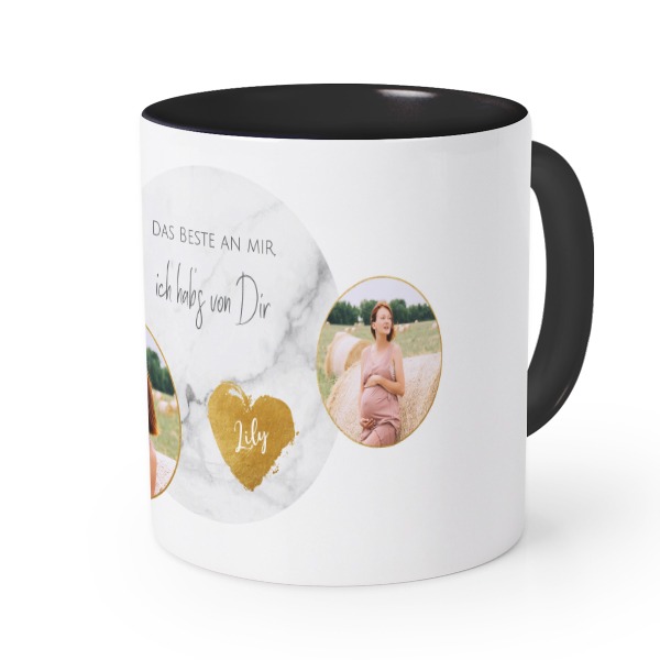 Farbige Tasse Schwarz Farbige Tasse Schwarz