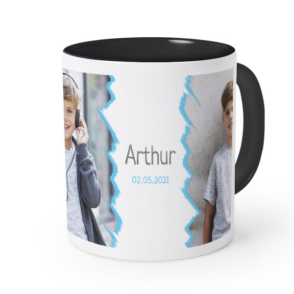 Mugg med fÀrg Svart Mugg med fÀrg Svart