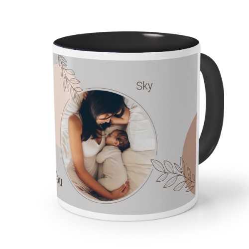 Farbige Tasse Schwarz