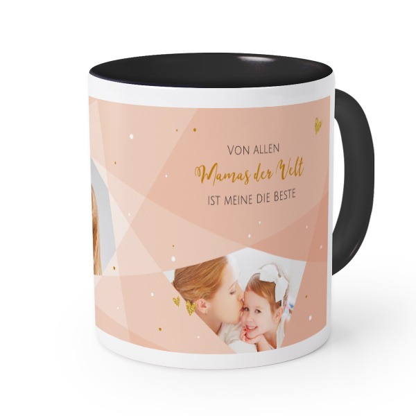 Farbige Tasse Schwarz