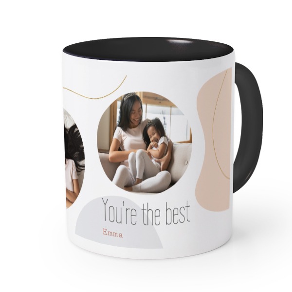 Farbige Tasse Schwarz